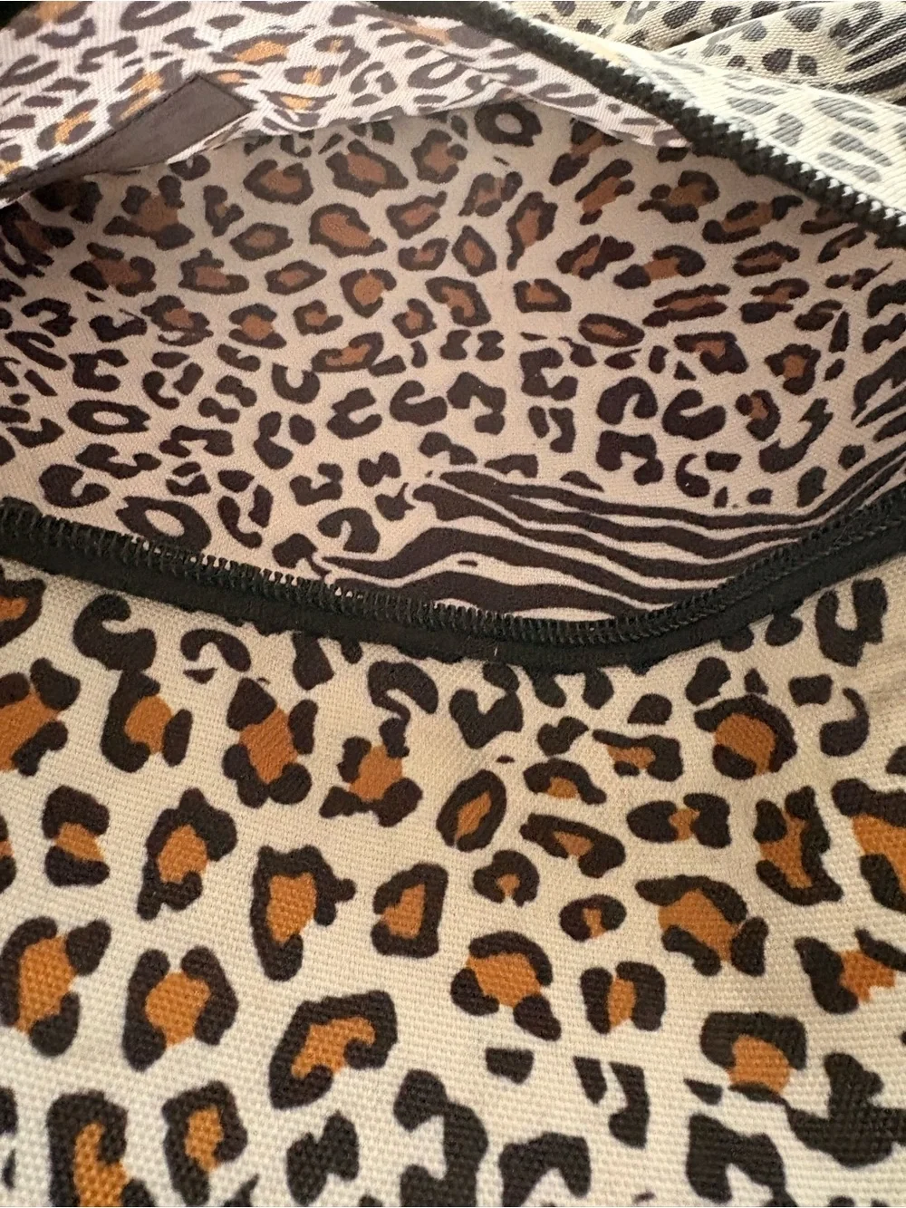 Vans Leopard & Zebra Print Backpack - White, Black & Brown